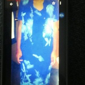 Royal Blue and Teal Sundress with Jacket